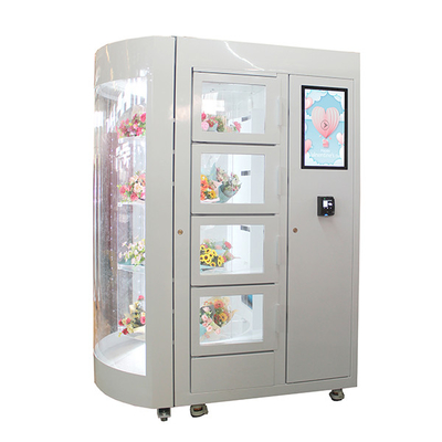 Florist Fresh Flower Station Vending Machine Sistem Kontrol Jarak Jauh Otomatis 24 Jam