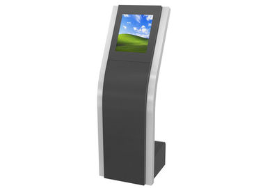 Layanan Mandiri 19 Inch LCD Digital Signage Kiosk Disesuaikan Streaming Desain Semi Terbuka