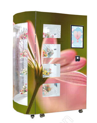 Mini Mart Flower Vending Loker Machine Bouquet Rose Flores Pembayaran Kartu Pintar