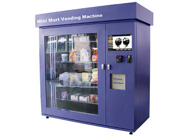 Jendela Kaca Besar Mini Mart Vending Machine dengan Industrial Grade Control Board