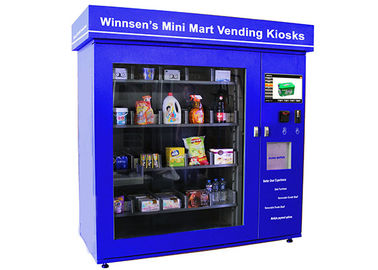 Snack Beverage Combo Food Kiosk Machines dengan Waktu Respons 5ms Sensitivitas Sentuh Tetap