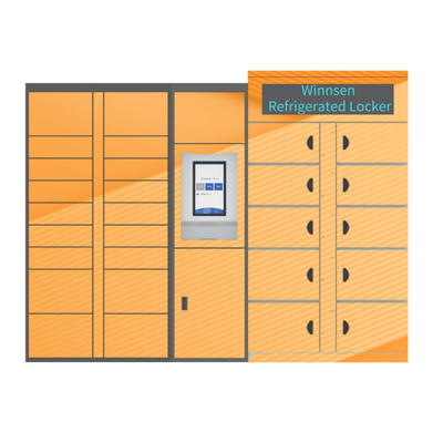 Winnsen Electronic Refrigerated Storage Locker 24 Jam Self Service Smart Cabinet