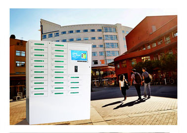 24 Kotak Ponsel Pengisian Kios / Valet Pengisian Stasiun Untuk Universitas Universitas Perpustakaan Vending Machine Kiosk