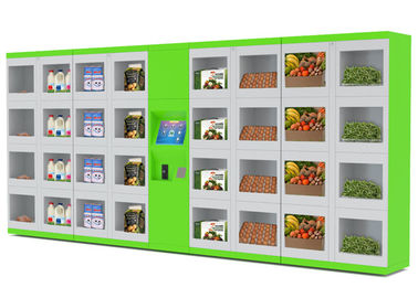Otomatis Kulkas Makanan Loker Vending Ukuran Pintu Berbeda untuk Street / College / Airport