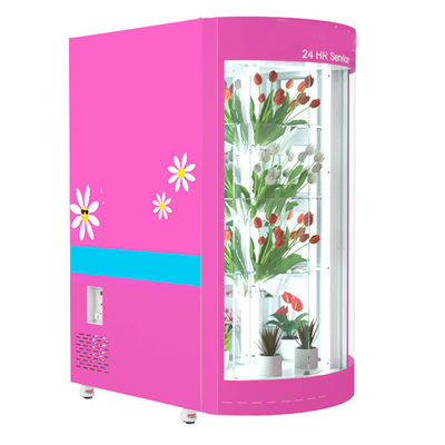 Self Sevice Winnsen Flower Vending Machine 18.5 Inch Dengan Refrigerasi Dan Humidifier