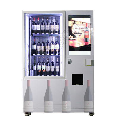 Verifikasi Umur Bar Mesin Penjual Botol Anggur 22 Inci Untuk Kaca 6mm