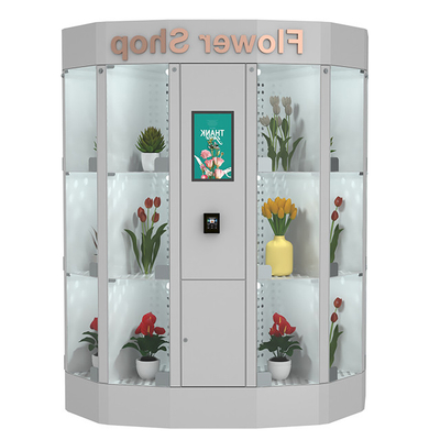 Smart Automatic Flower Vending Locker Kapasitas Besar Dengan Suhu Yang Dapat Diatur