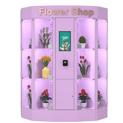 Mesin Loker Penjual Bunga Aman Dan Efisien 120V Dengan Berbagai Macam