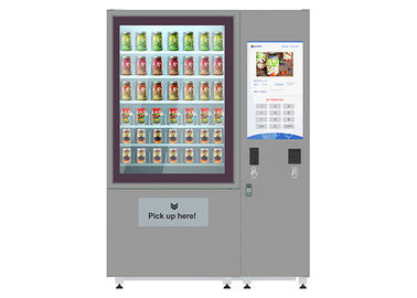32 Inch Advertising LCD Screen Fresh Salad Vending Machines Dengan Sistem Elevator