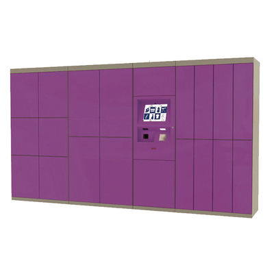 Self Pick Up Smart Parcel Locker Barcode Scanner PIN Code Akses Untuk Keamanan Pengiriman