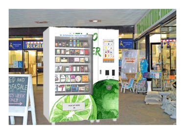 Mesin Penjual Makanan Vending Buah Segar, Mesin Penjual Otomatis Belt Conveyor Dengan Lift