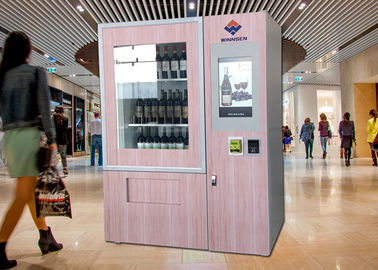 Mesin Penjual Anggur Elevator Mewah Dengan Sistem Remote Control Layar Iklan Besar