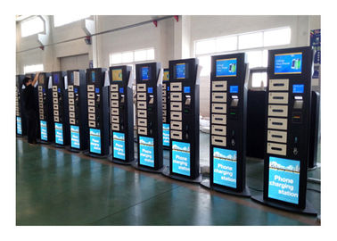 Kas Umum Kasino Perangkat Seluler Kios Pengisian Stasiun dengan Layar LCD Iklan 19 Inch