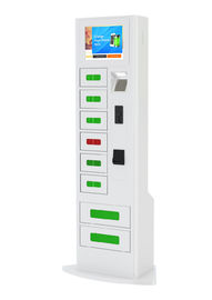 Coin Note Card Access Mobile Phone Charging Station dengan Layar Sentuh Untuk Pusat Perbelanjaan