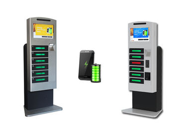 Winnsen Multi Bahasa Ponsel Stasiun Pengisian Kios Dengan 6 Loker Digital