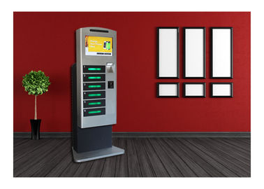 Coin Operated Mobile Phone Pengisian Station, Cell Phone Chager Lockers 6 Loker Digital