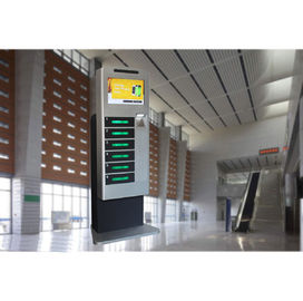Layar LCD Ponsel Pengisian Stasiun Pengunci Penggunaan Dalam Ruangan dengan Fungsi Periklanan Platform Jarak Jauh
