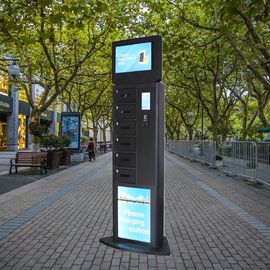 Berdiri Gaya Telepon Pengisian Kios Locker Dengan Teknologi Pengisian Cepat