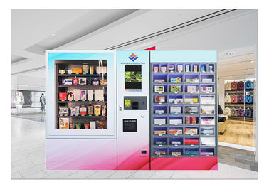 Cerdas Robotic Disesuaikan Mini Mart Vending Machine Locker Ganda Kabinet