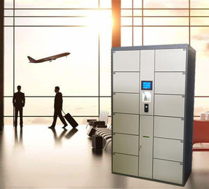 12 Pintu Airport Public Storage Locker Untuk Penitipan Bagasi Dengan Fungsi Periklanan