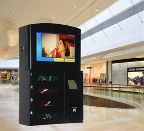 Sentuh Stasiun Pengisian Daya Ponsel Dengan Periklanan LCD Player Untuk Restoran