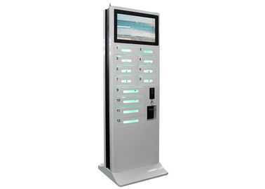 12 Pintu Ponsel Pengisian Vending Machine Untuk Acara Dengan Iklan Layar LCD