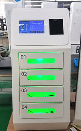 Sistem MCU Dioperasikan Koin Beberapa Stasiun Pengisian Ponsel Kios Stasiun Pengisian USB dengan 4 Loker