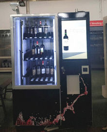ODM / OEM Anggur Sampanye Bubbly Alkohol mesin penjual otomatis dengan Keranjang untuk Memberikan