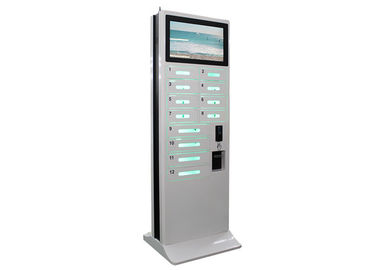 Stérilisasi UV Stasiun pengisian telepon genggam Kiosk Tanda Digital Jauh Baterai 22 Inch Monitor