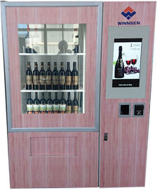 Layar Sentuh Konveyor Anggur Merah dengan Kios Mesin Penjual Otomatis Dengan Multi Bahasa UI Steel Body Deisgn Khusus