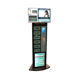Biaya Cepat Ponsel Pengisian Stasiun Untuk Bandara, RFID Dioperasikan Kaca Pintu Loker