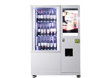 Pendingin Kulkas Kapasitas Besar Mesin Vending Botol Anggur Dengan 22 Inch Touch Screen