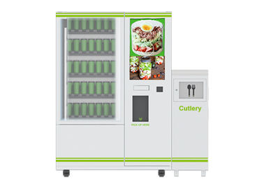 High End Cerdas Conveyor Belt Salad Vending Machine, Fruit Vending Locker Dengan Angkat