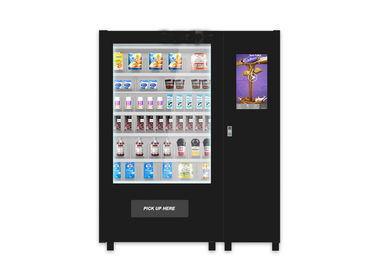 Customize Glass Bottle Drink Snack Vending Machine Dengan Layar Sentuh Besar