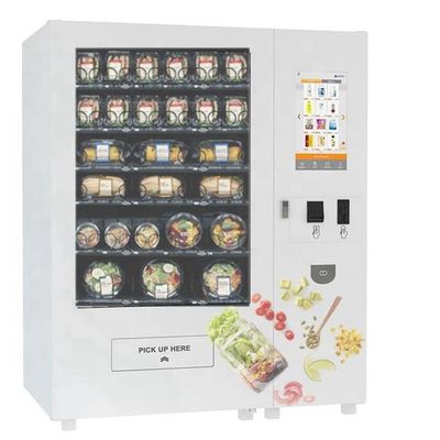 Mesin Penjual Otomatis Robot combo pintar dengan Sistem Angkat untuk sandwich Makanan Segar Salad sushi cupcake dengan oven microwave