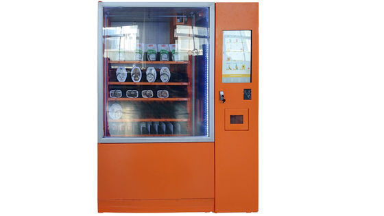 Snack Food Vending Kiosk Dengan Coin Bill Pembayaran Kartu Kredit Dan Platform Remote