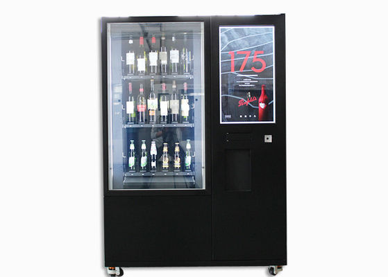 Mesin Vending Botol Anggur Kaca Dengan Sistem Lift, Kios Vending Jus Bir