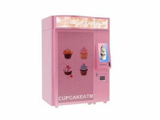 Mesin Penjual Otomatis Cupcake Snack Kecil Dengan Lift Lift Layar Sentuh