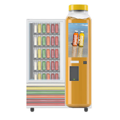 Lcd Cupcake 32 Inch Salad Vending Machine Dengan Lift Dan Sistem Pendingin