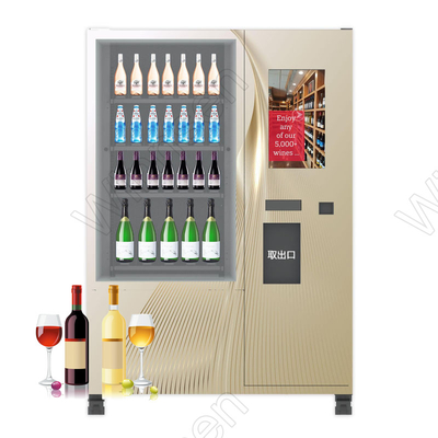Pembayaran Cerdas Kulkas Champagne Wine Vending Machine Verifikasi Usia