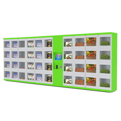 Smart Grocery Vending Locker Mini Mart Store Ukuran Pintu Opsi Jendela Transparan