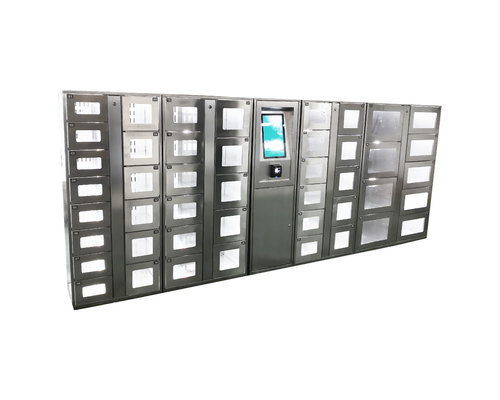 Self Service Vending Locker Machine 240V Untuk Opsi Kamera Sayuran Segar