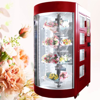 Winnsen Subway Airport Metro Station Bunga Vending Machine Self Service Romantis Love Gifts OEM ODM Untuk Karangan Bunga