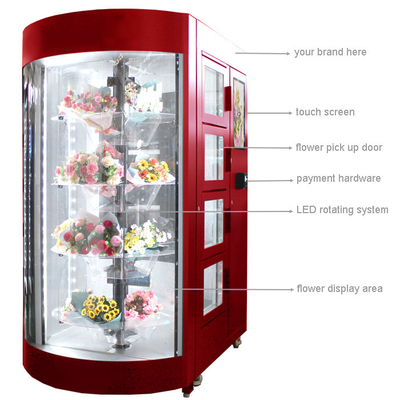 Winnsen Subway Airport Metro Station Bunga Vending Machine Self Service Romantis Love Gifts OEM ODM Untuk Karangan Bunga