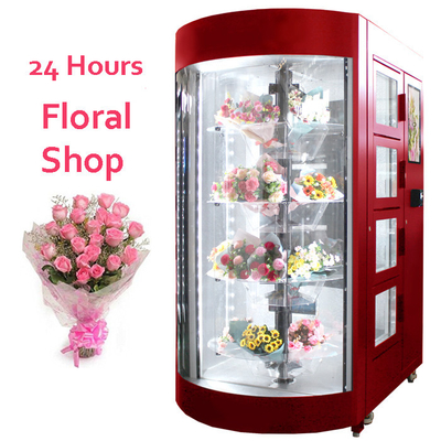 Mesin Penjual Pengiriman Bunga Segar Diawetkan Rose Carnation Jasmine