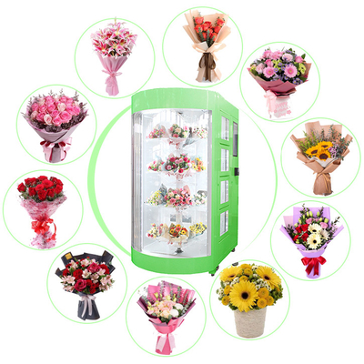 Florist Flower Vending Machine Pusat Perbelanjaan Bandara Stasiun Kereta Bawah Tanah