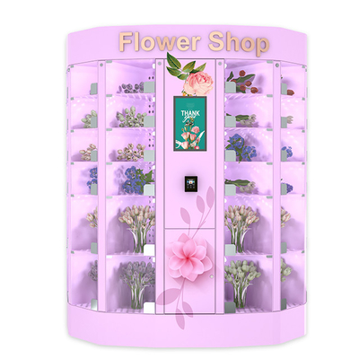Robotic Box Touch Flower Vending Locker 19 Inch Dengan Remote Control