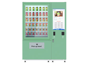 Otomatis Buah Segar Salad Mesin Penjual Otomatis 32 Inch Screen Dengan Pendinginan