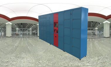 Stasiun Kereta Loker Penyimpanan Logam School Public Locker Dengan Smart Locks Akses Kartu Kredit