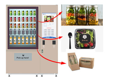 Otomatis Layanan Diri Buah Sayuran Salad Vending Machine Dengan Belt Conveyor Elevator